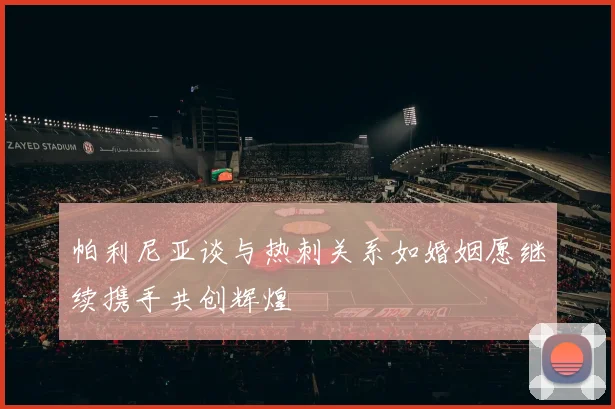 帕利尼亚谈与热刺关系如婚姻愿继续携手共创辉煌